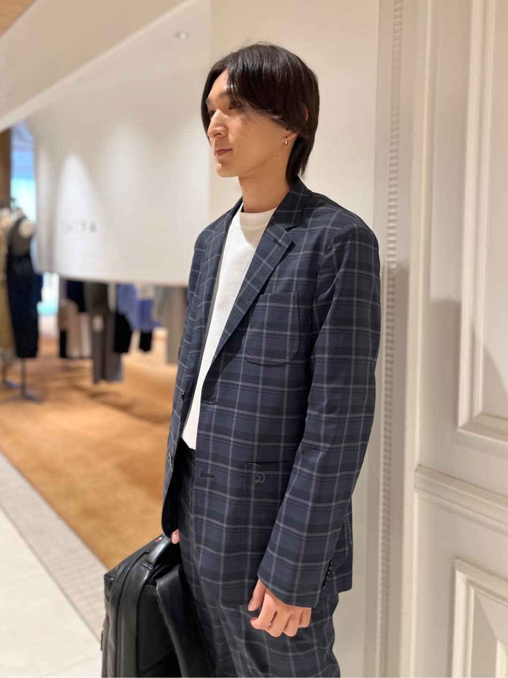 Watanabeさんの「DRESSTERIOR｜【接触冷感/UVカット/抗菌防臭/しわ防止】クールデオドラント ロングTシャツ」を使ったコーディネート