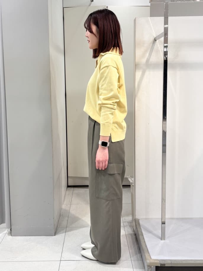 yuiさんの「Reflect｜スキッパーネックニットプルオーバー」を使ったコーディネート