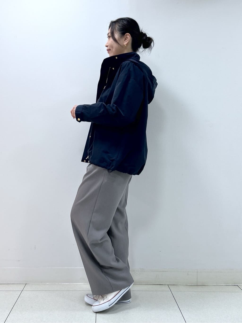 Kaiさんの「Dessin｜【撥水/2WAY】フーディーブルゾン」を使ったコーディネート