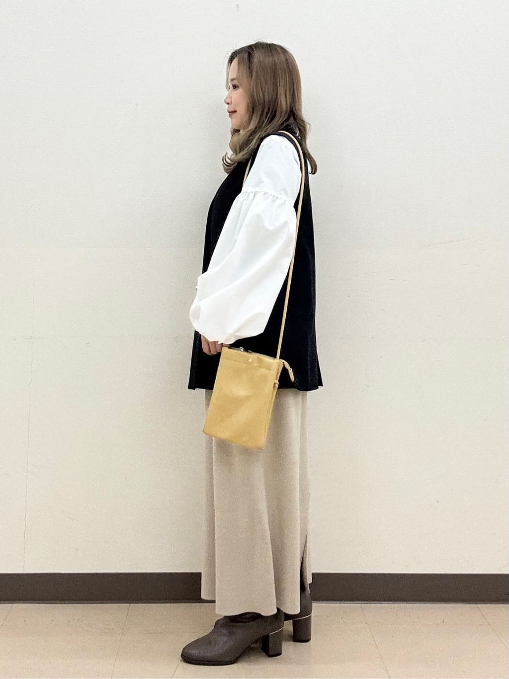 shioさんの「SHOO･LA･RUE｜【セットアップ可/S-LL/洗濯機可】サッと羽織ってこなれ見え ダブルブレストジレ」を使ったコーディネート