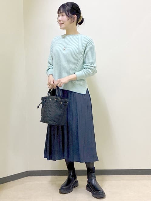  beni_gingerさんの「Reflect｜【ゆったり着られる◎】ワイドリブニットプルオーバー」を使ったコーディネート