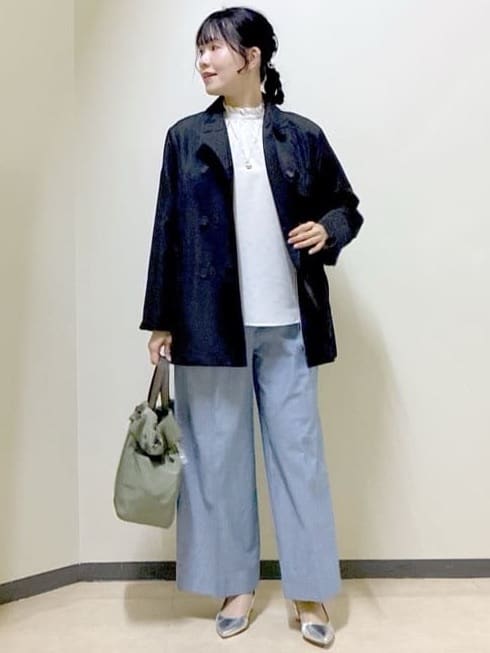  beni_gingerさんの「Reflect｜【オン・オフ着回しやすい◎】ダブルブレストジャケット」を使ったコーディネート