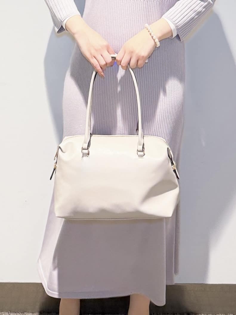 みーさんの「grove｜高評価！【洗える】大人の上品ポロニットワンピース」を使ったコーディネート