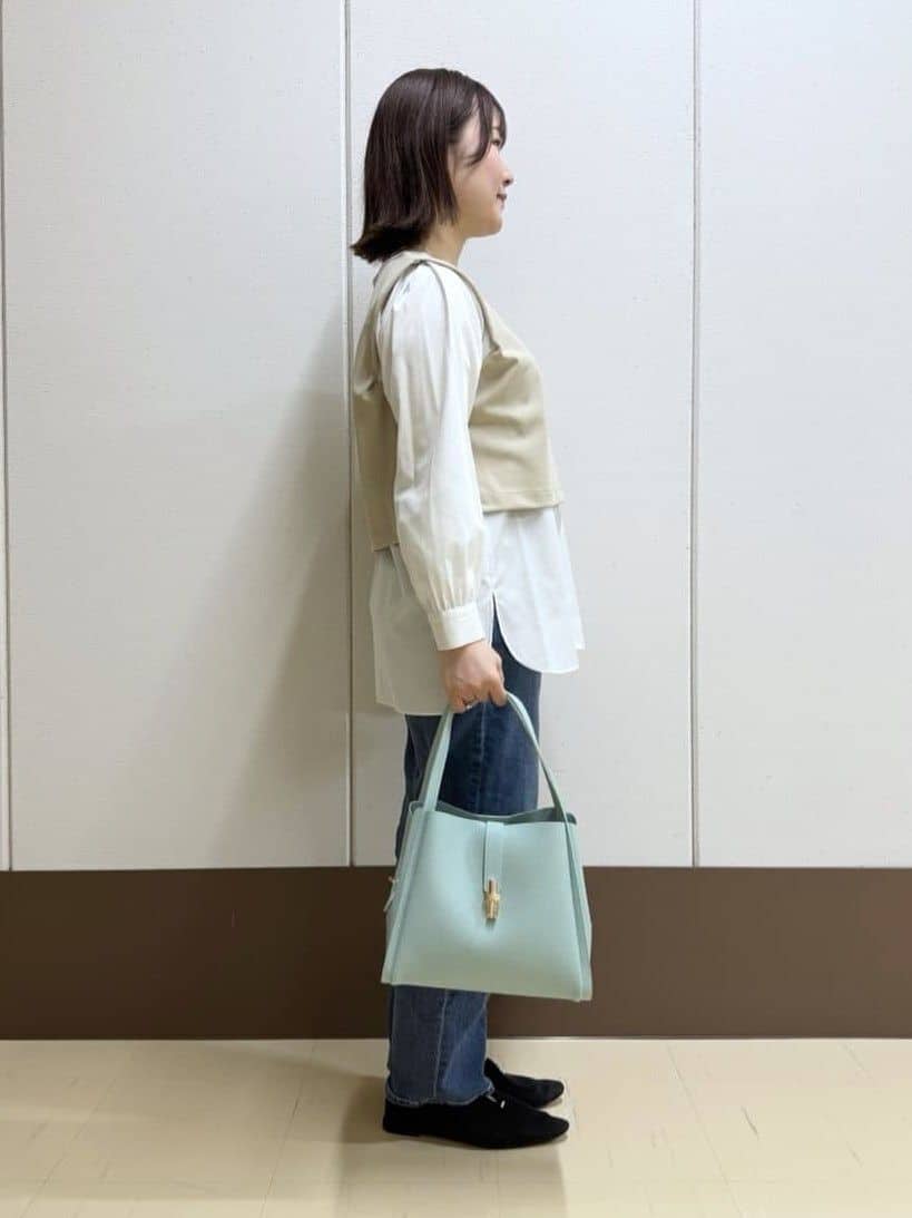 Rikoさんの「INDIVI｜【洗える／UVケア】レイヤード風デザイントップス」を使ったコーディネート
