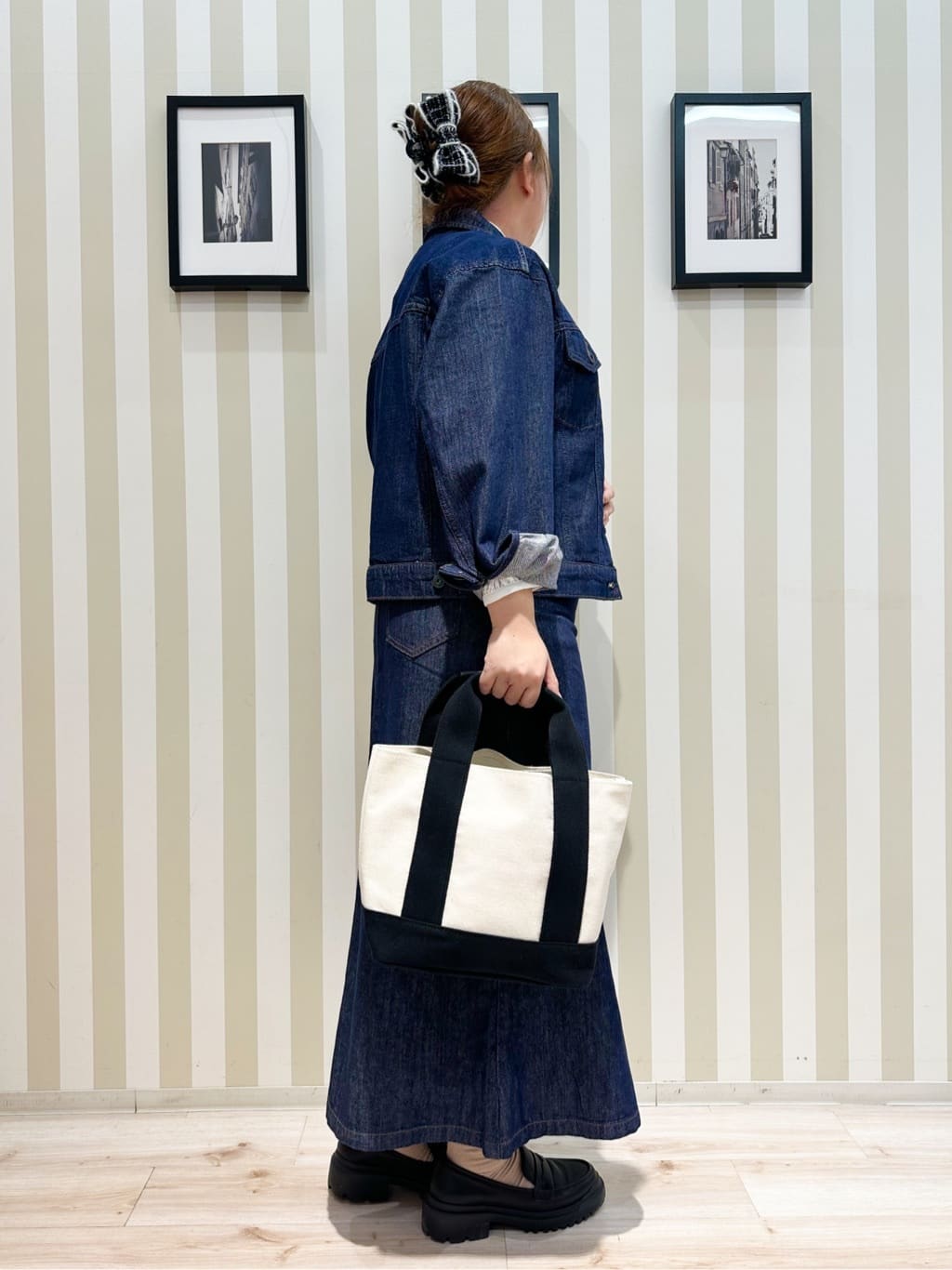みさぼうさんの「SHOO･LA･RUE｜【SHOO・LA・RUE DENIM】羽織るだけでこなれる　オーバーサイズデニムジャケット」を使ったコーディネート