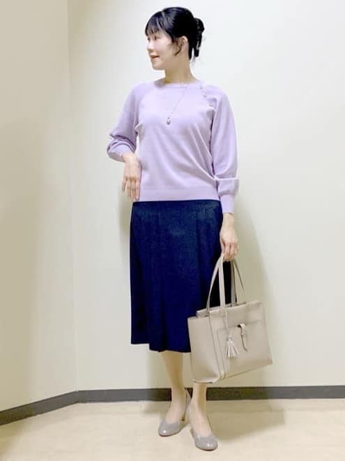 beni_gingerさんの「Reflect｜【ゆったり着られる◎】ラグランスリーブニット」を使ったコーディネート