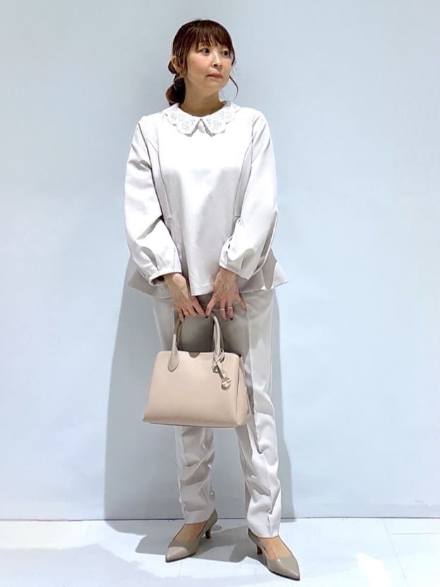 ゆきちさんの「OPAQUE.CLIP｜《通勤対応》2WAYカクシボミドルボストンバッグ」を使ったコーディネート