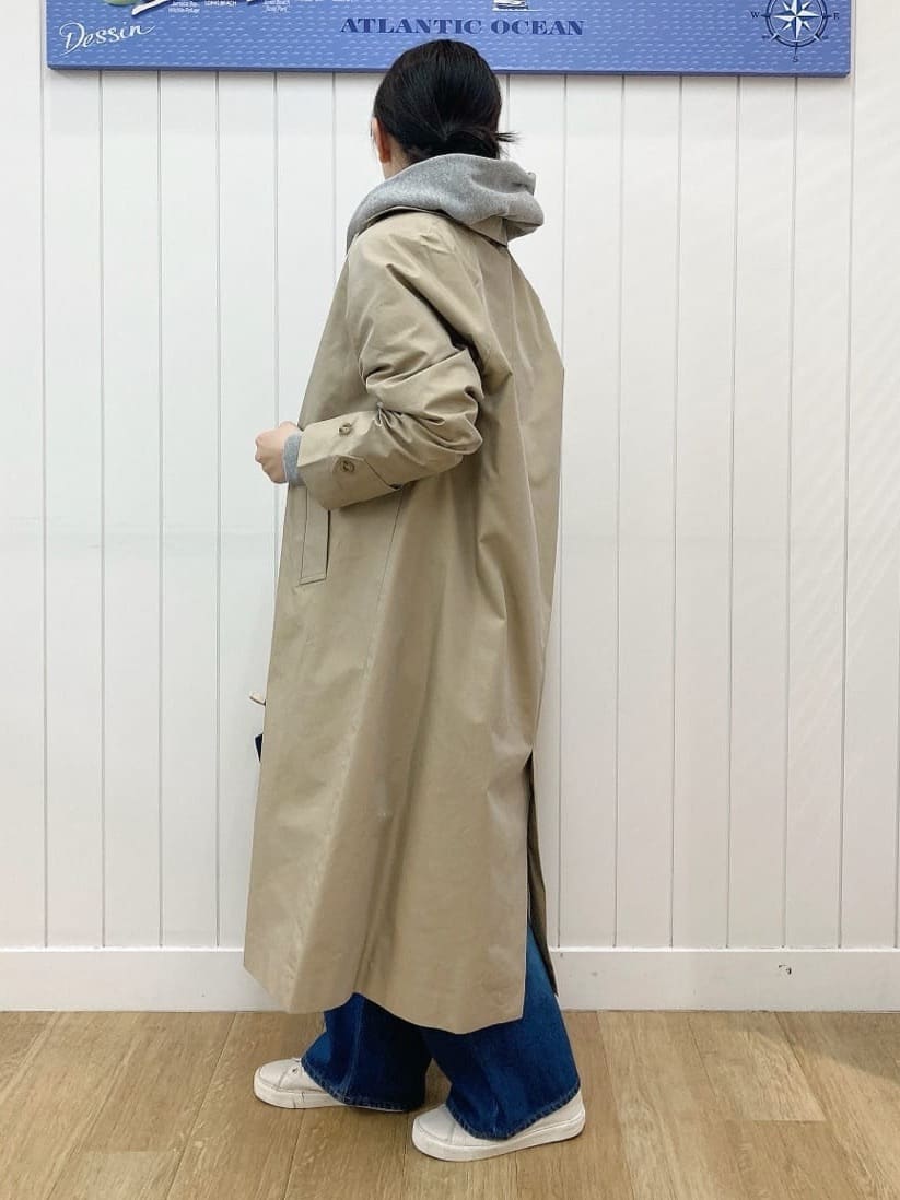 yoshiさんの「Dessin｜シャンブレースプリングコート」を使ったコーディネート