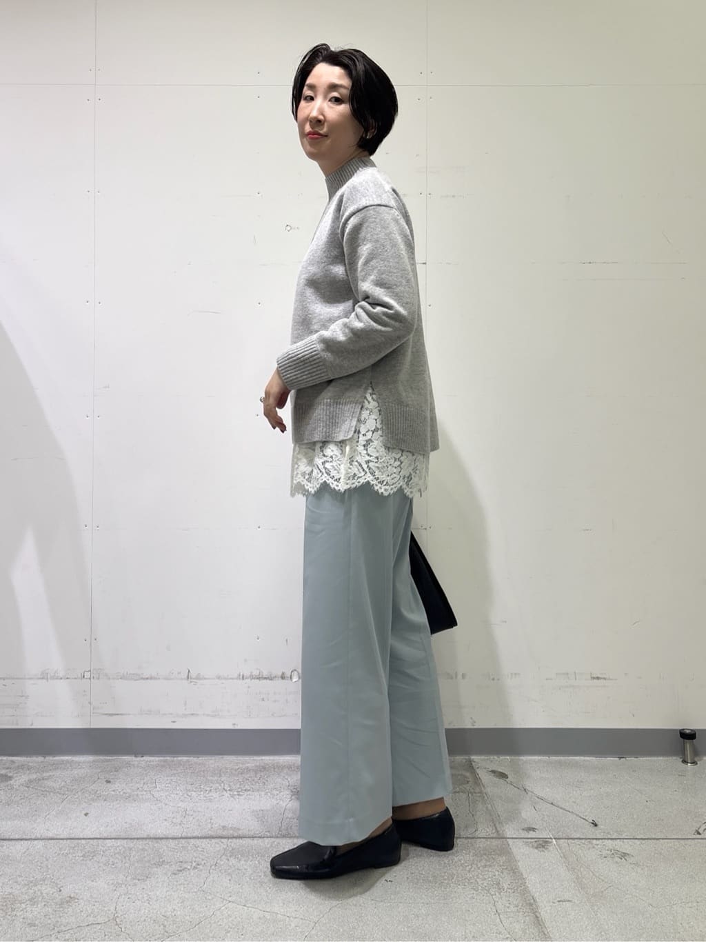 yuriさんの「INDIVI｜【カシミヤ混】ミドルゲージ ハイネックニット」を使ったコーディネート