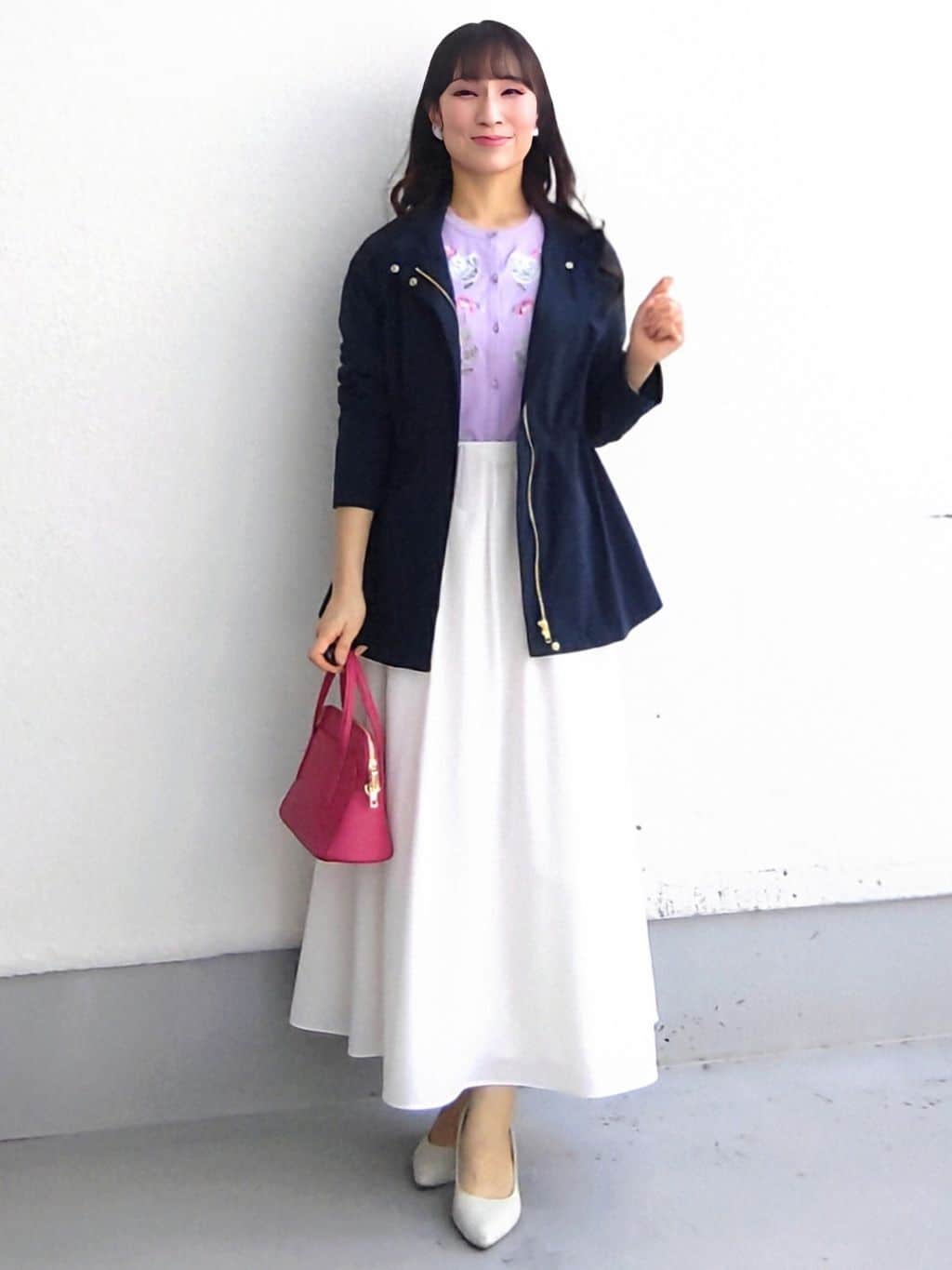 keinaさんの「SunaUna｜【SS～Lサイズ展開／フラワー刺繍】クラフトカーディガン」を使ったコーディネート