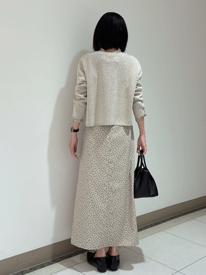 環さんの「UNTITLED｜◆【洗える/光沢感】ファンシーヤーンニット」を使ったコーディネート