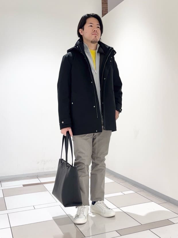 及川さんの「TAKEO KIKUCHI｜【3WAY】ドビー ダウンライナー付ブルゾン」を使ったコーディネート