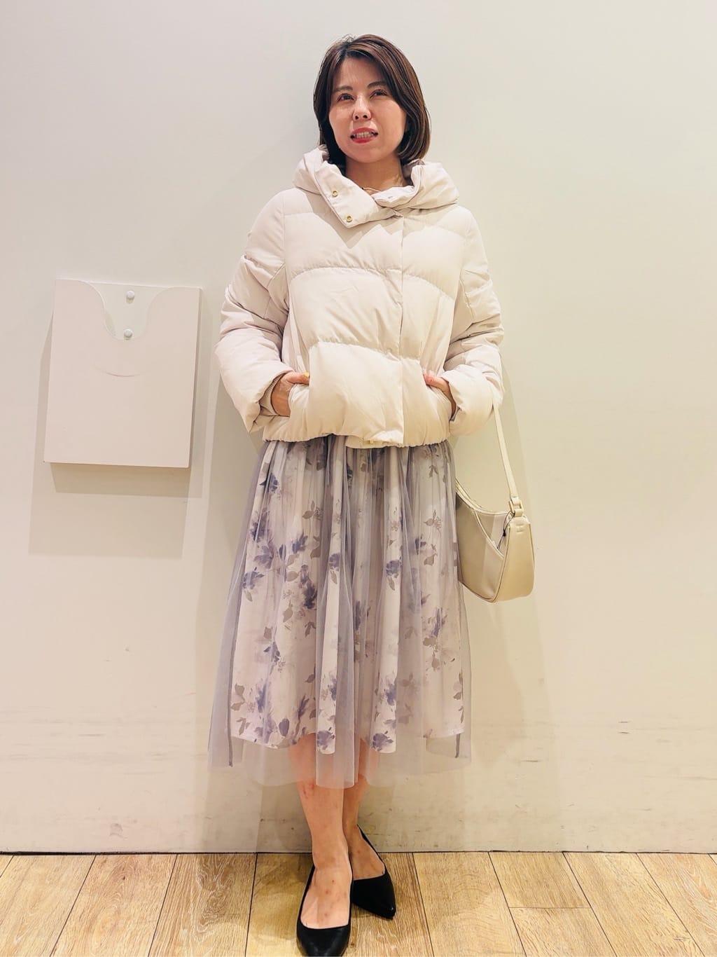 YUKOさんの「index｜KAWADAダウンショートコート【撥水／洗濯機OK／静電気防止裏地】《XS～LL》」を使ったコーディネート