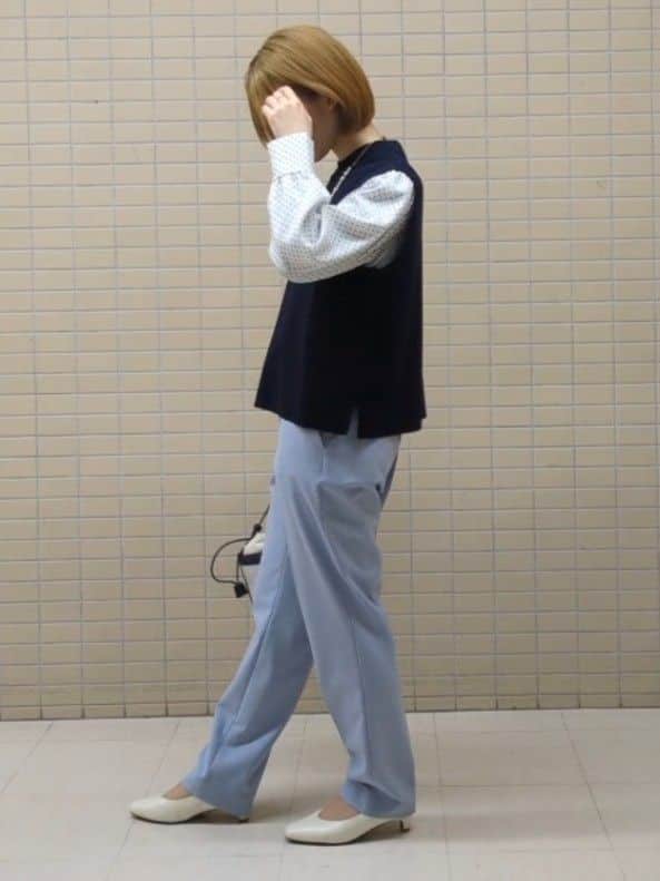 ひまりさんの「Reflect｜【フォーマル／入卒／長さ調節可】淡水パールロングネックレス」を使ったコーディネート