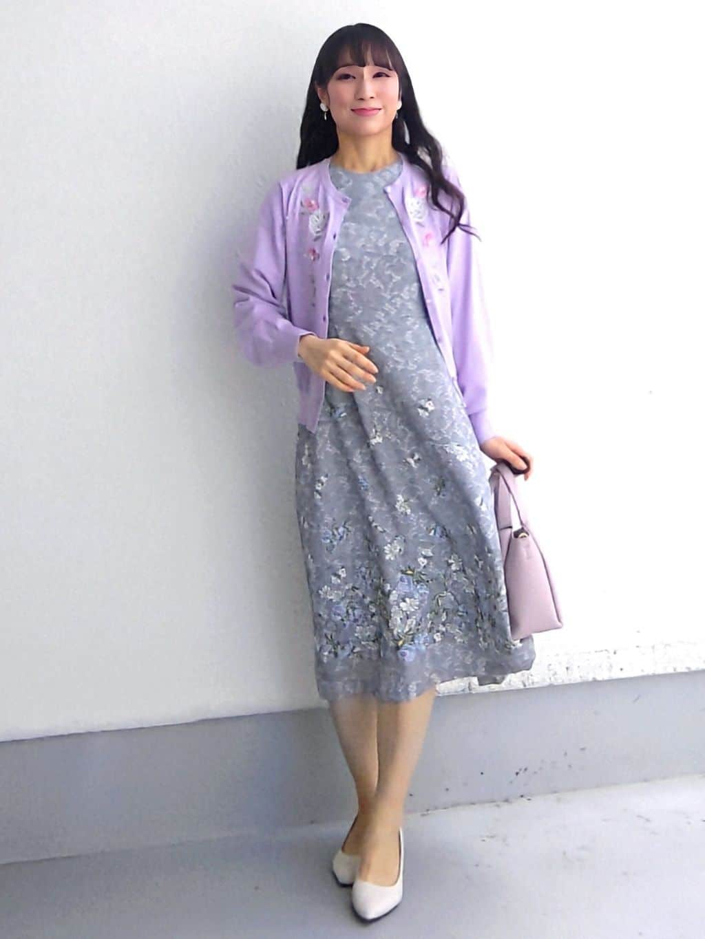 keinaさんの「SunaUna｜【SS～Lサイズ展開／フラワー刺繍】クラフトカーディガン」を使ったコーディネート