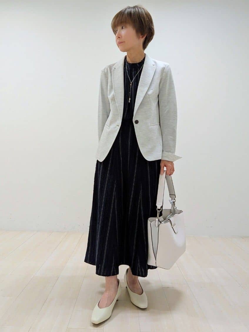 nishiさんの「Reflect｜【SS-4Lサイズ／UVカット／接触冷感】匠ジャケット／ベーシックテーラード」を使ったコーディネート