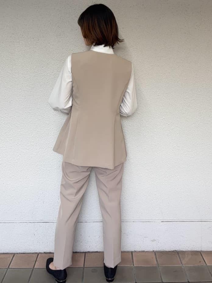 risaさんの「OPAQUE.CLIP｜《通勤対応》ボウタイシャツブラウス【洗濯機OK】」を使ったコーディネート