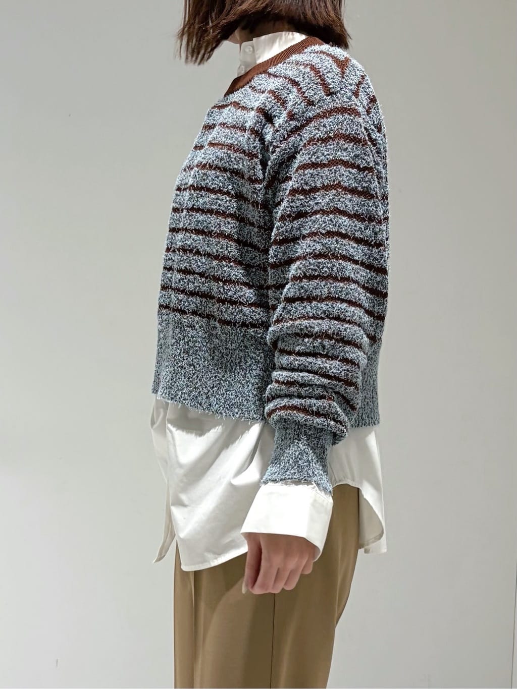 shioriさんの「INDIVI｜Comfy SET UP｜ストレートフレアパンツ【セットアップ対応／通勤／カセット服／接触冷感／UV」を使ったコーディネート