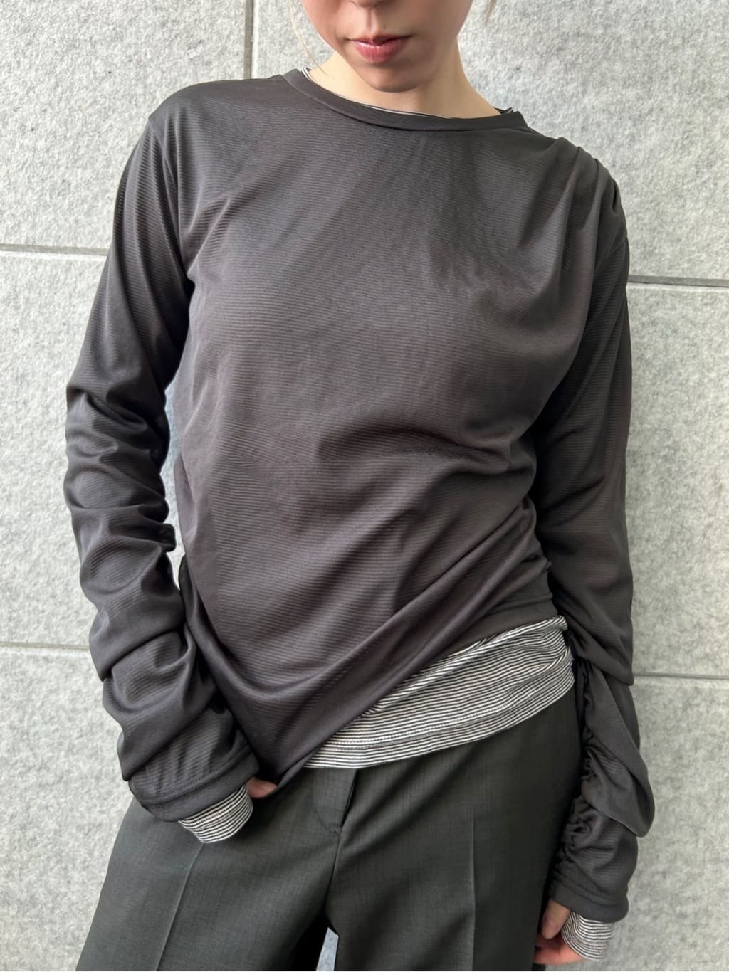 honoka Aさんの「CODE A｜turn up chic trousers」を使ったコーディネート