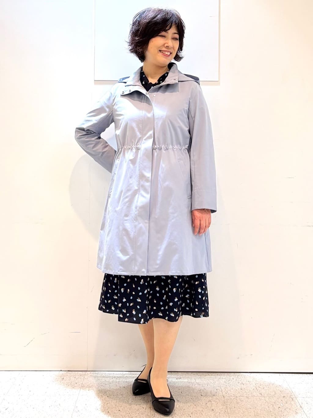ヤスコさんの「Reflect｜【中綿ライナー付き】ライナー付きフーデッドロングコート」を使ったコーディネート