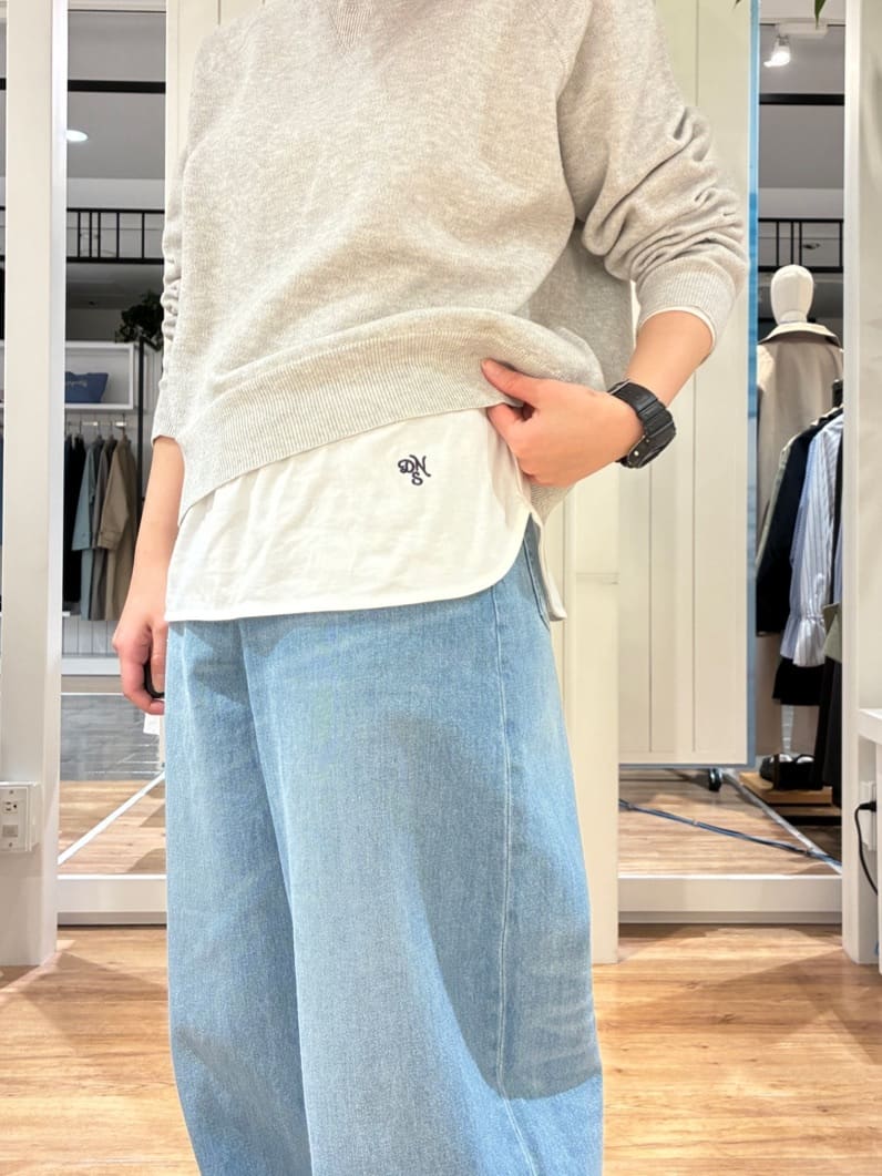 Takaoさんの「Dessin｜【洗える】スウェットライクニット」を使ったコーディネート