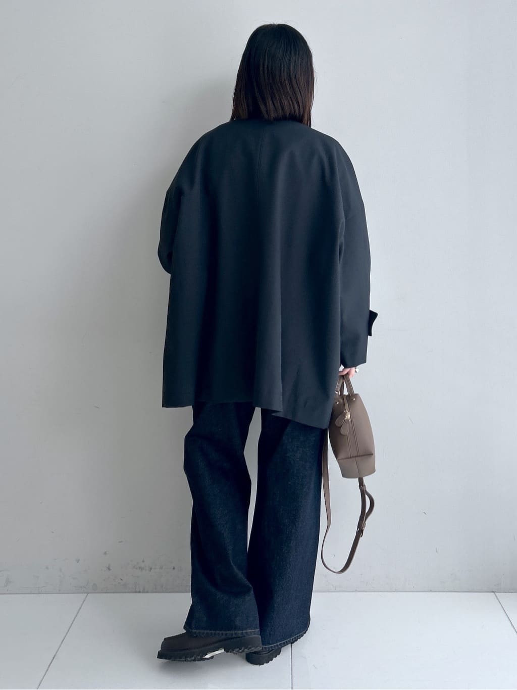 Hirokaさんの「Dessin｜【花粉ガード/撥水加工/洗える】クルーネックスプリングコート」を使ったコーディネート