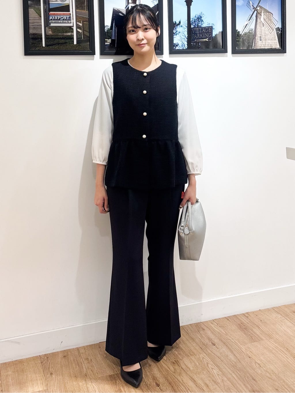 Ririkaさんの「Dessin｜【洗える】ジョーゼットブラウス」を使ったコーディネート