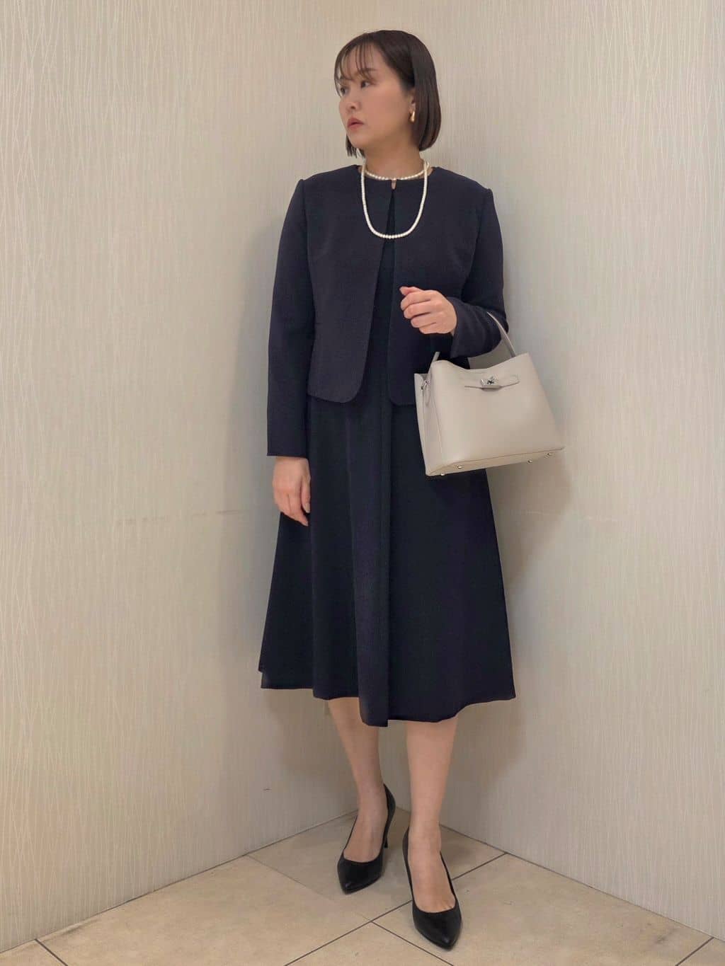 naokoさんの「UNTITLED｜【洗える/仕事着スーツ】ノーカラージャケット」を使ったコーディネート