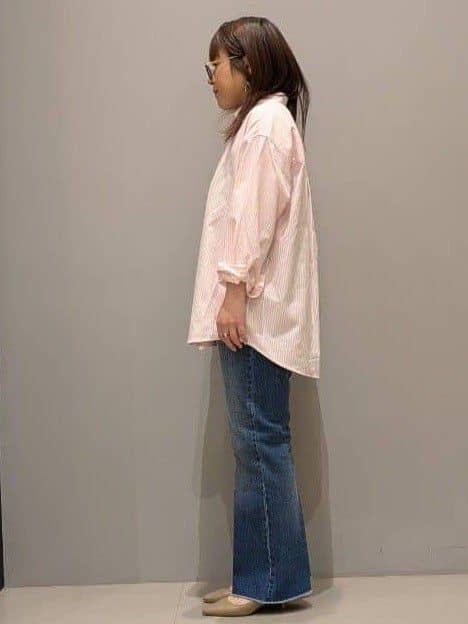 yukaさんの「THE SHOP TK｜【POLO BCS 別注】ストライプOXシャツ」を使ったコーディネート