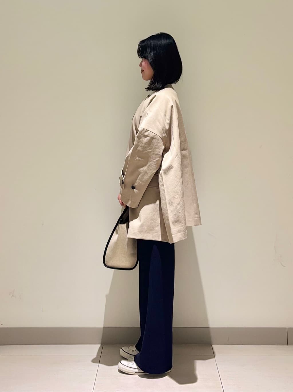 mayuさんの「Dessin｜【軽量】コットンリネンパイピングバッグ」を使ったコーディネート