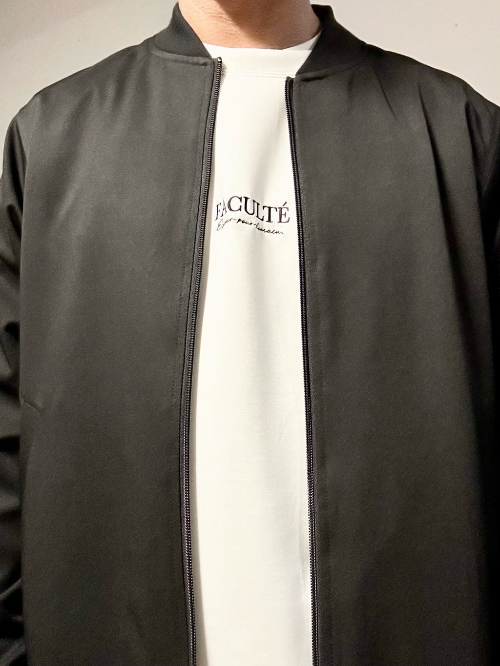 KENJI Iさんの「THE SHOP TK｜FLEX LINE ストレッチリブブルゾン　ストレッチ/防シワ/マシンウォッシャブル/セットアップ可」を使ったコーディネート