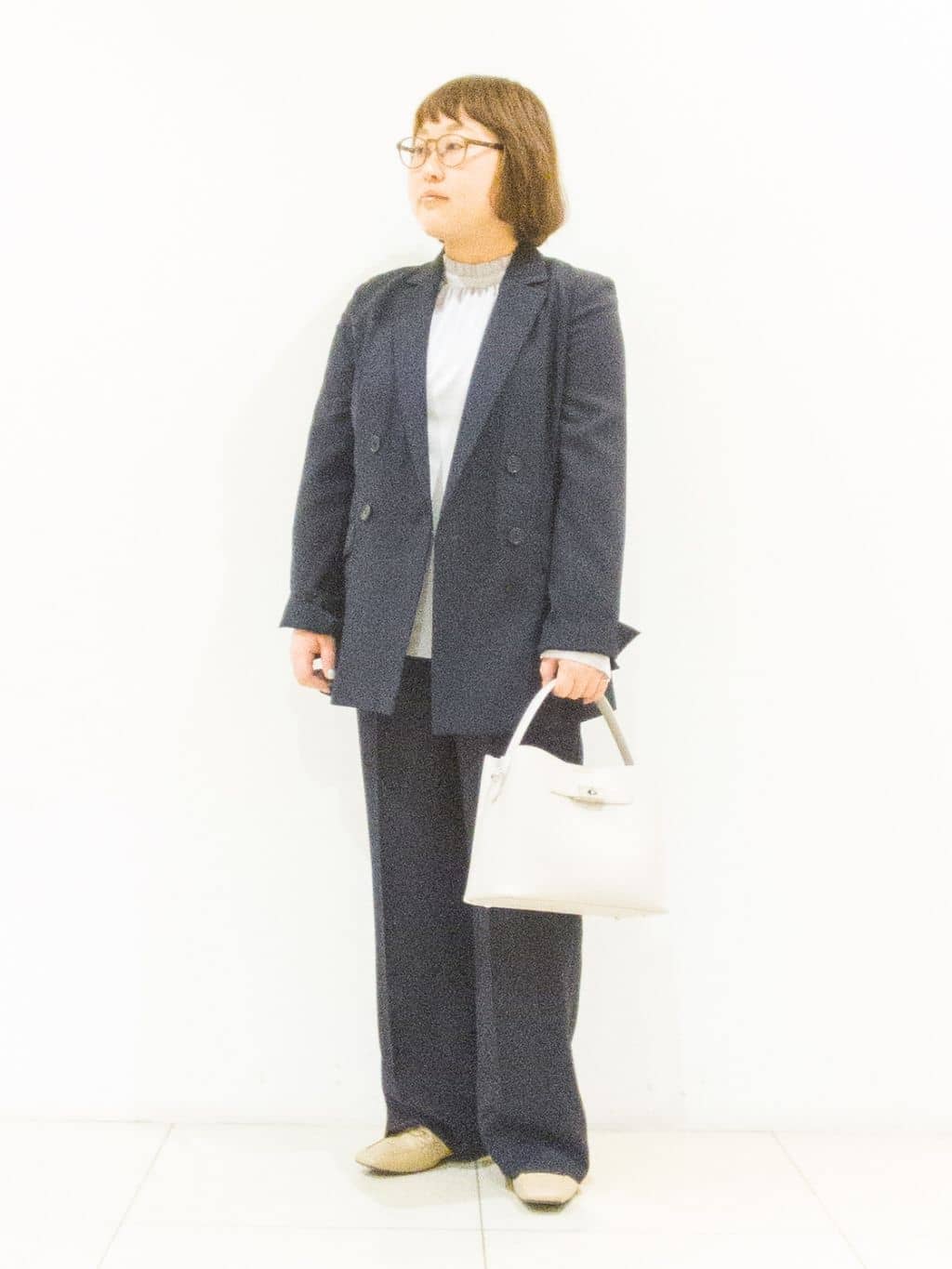 takedaさんの「UNTITLED｜【新色追加/セットアップ可】エアリー ダブルブレストジャケット」を使ったコーディネート