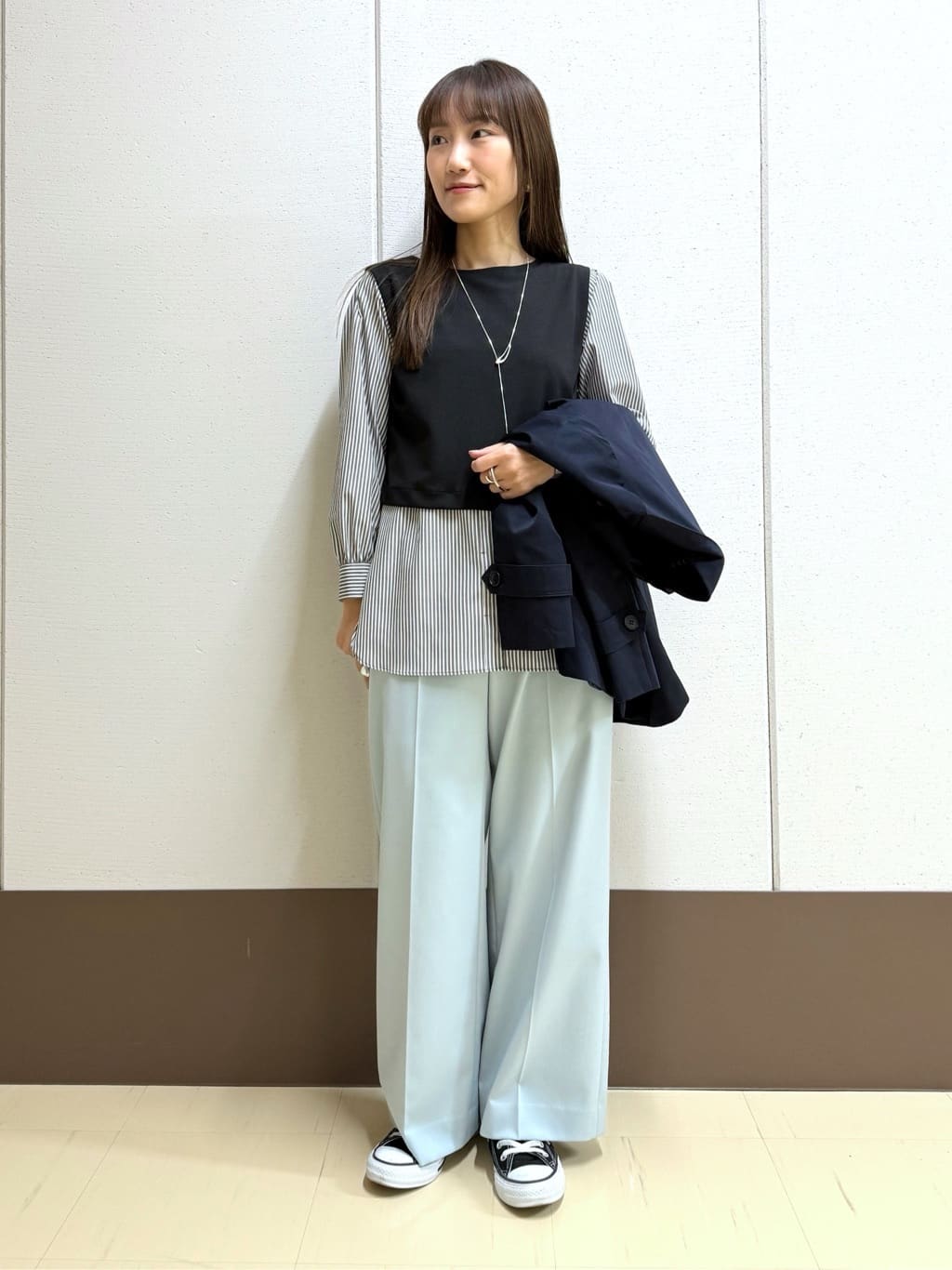 mamiさんの「INDIVI｜【洗える／UVケア】レイヤード風デザイントップス」を使ったコーディネート