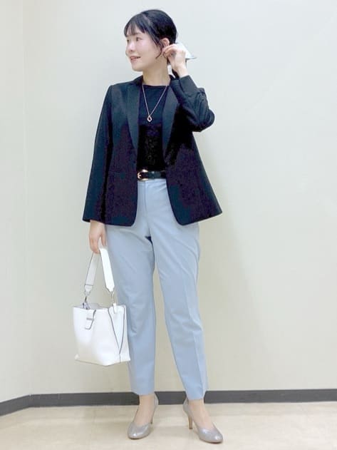 beni_gingerさんの「Reflect｜【インナーにおすすめ◎】クルーネックストレッチリブトップス」を使ったコーディネート