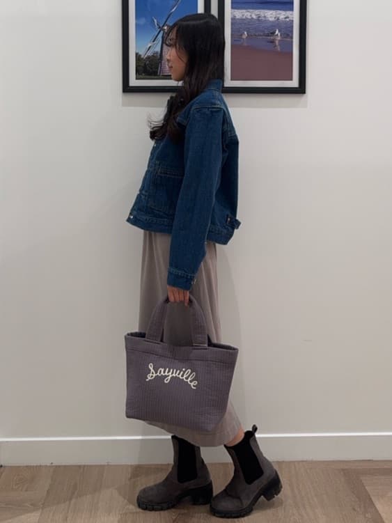 NOZOMIさんの「Dessin｜【2点セット・洗える】シャギーベストニットワンピース」を使ったコーディネート