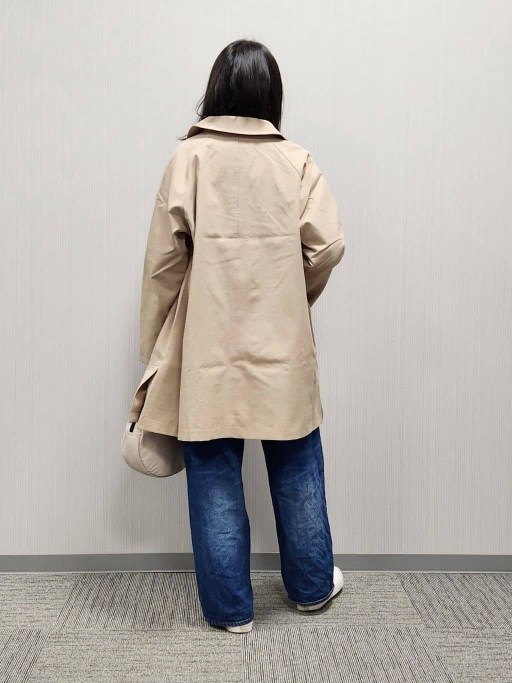 naraさんの「Dessin｜【花粉ガード/撥水加工/洗える】ステンカラースプリングコート」を使ったコーディネート