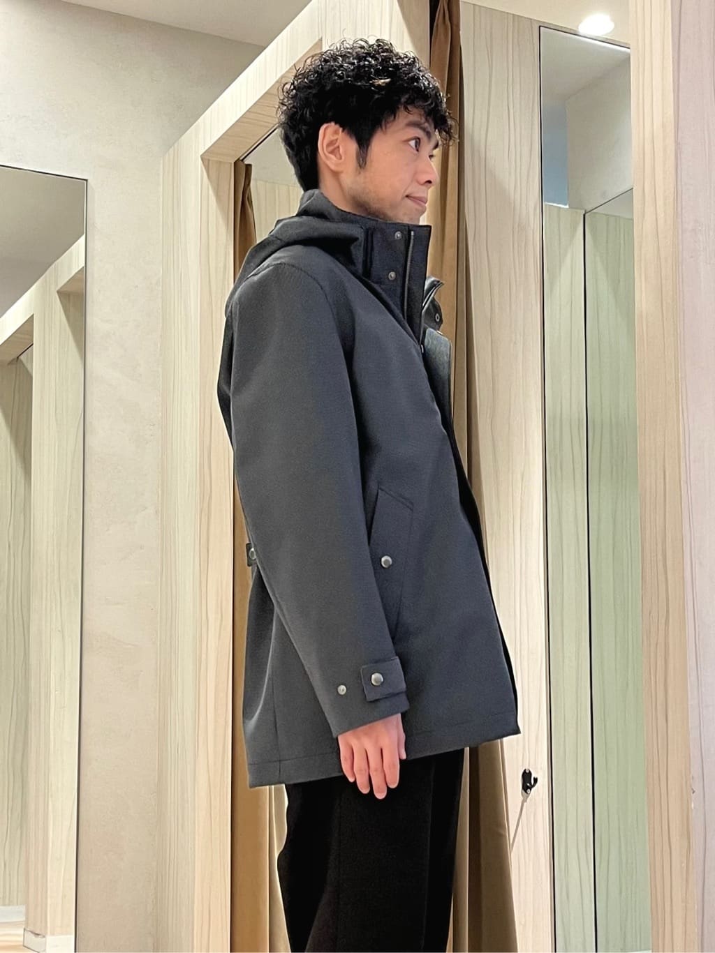 URAさんの「TAKEO KIKUCHI｜【3WAY】ドビー ダウンライナー付ブルゾン」を使ったコーディネート