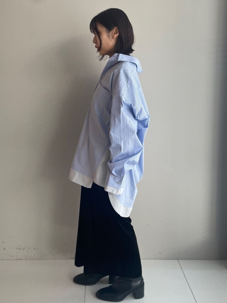 abeさんの「tk.TAKEO KIKUCHI｜レイヤードストライプシャツ」を使ったコーディネート