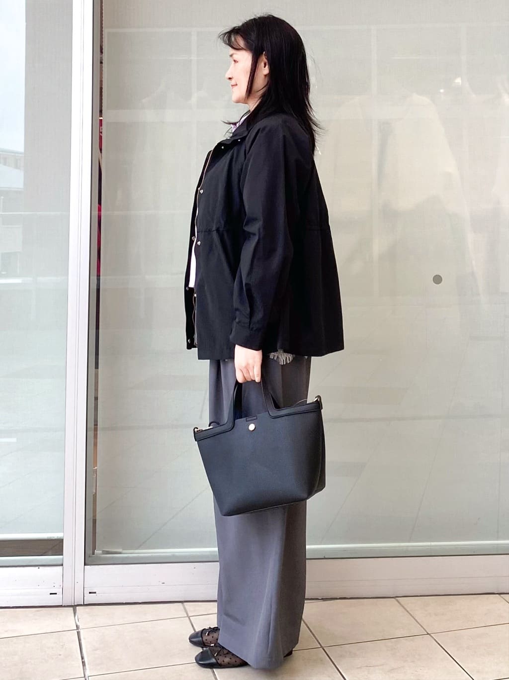 Jeanさんの「OPAQUE.CLIP｜撥水スタンドZIPブルゾン【洗濯機OK／UVケア／花粉対応】」を使ったコーディネート