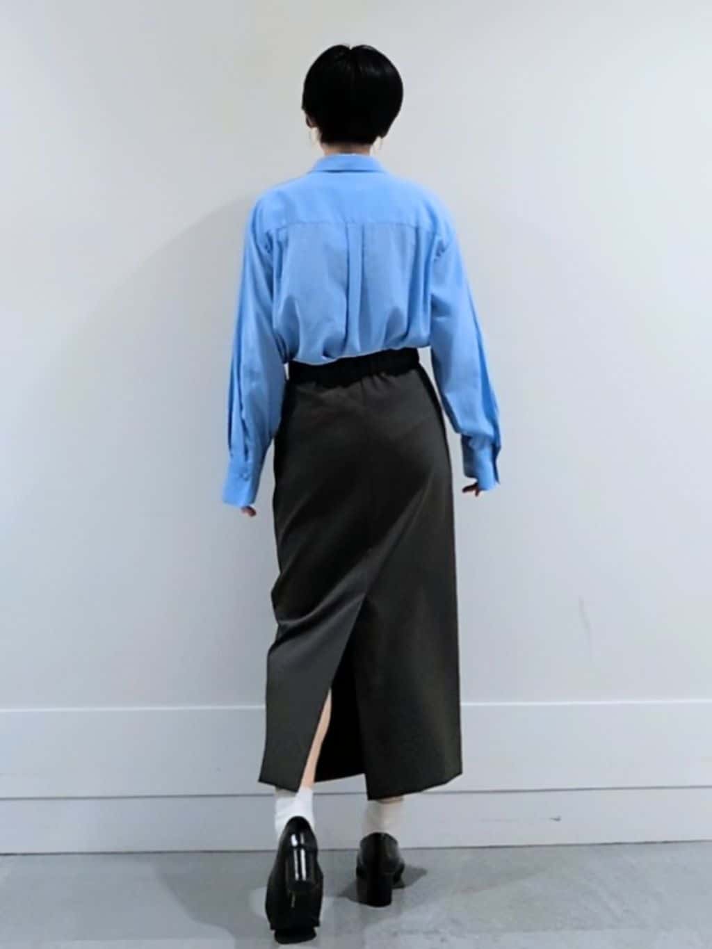 ミズタさんの「UNTITLED｜◆【洗える/接触冷感】リラックスボウタイブラウス」を使ったコーディネート