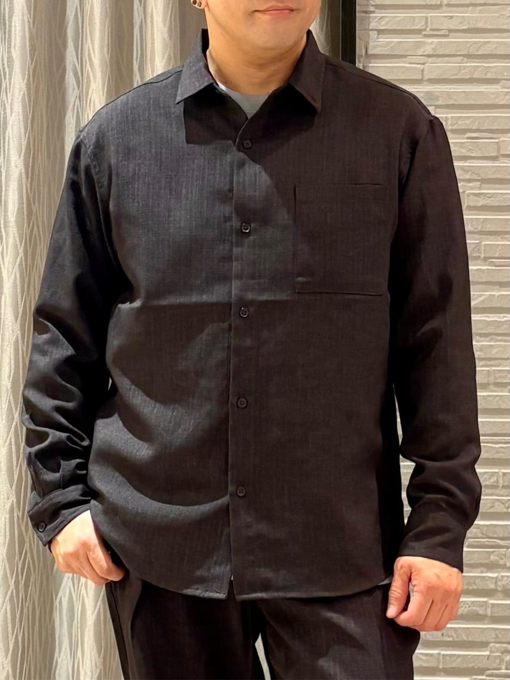 Pーyamaさんの「THE SHOP TK｜【LINO FINE】リネンライク 長袖シャツ UVカット/イージーケア/吸水速乾/洗濯機OK」を使ったコーディネート