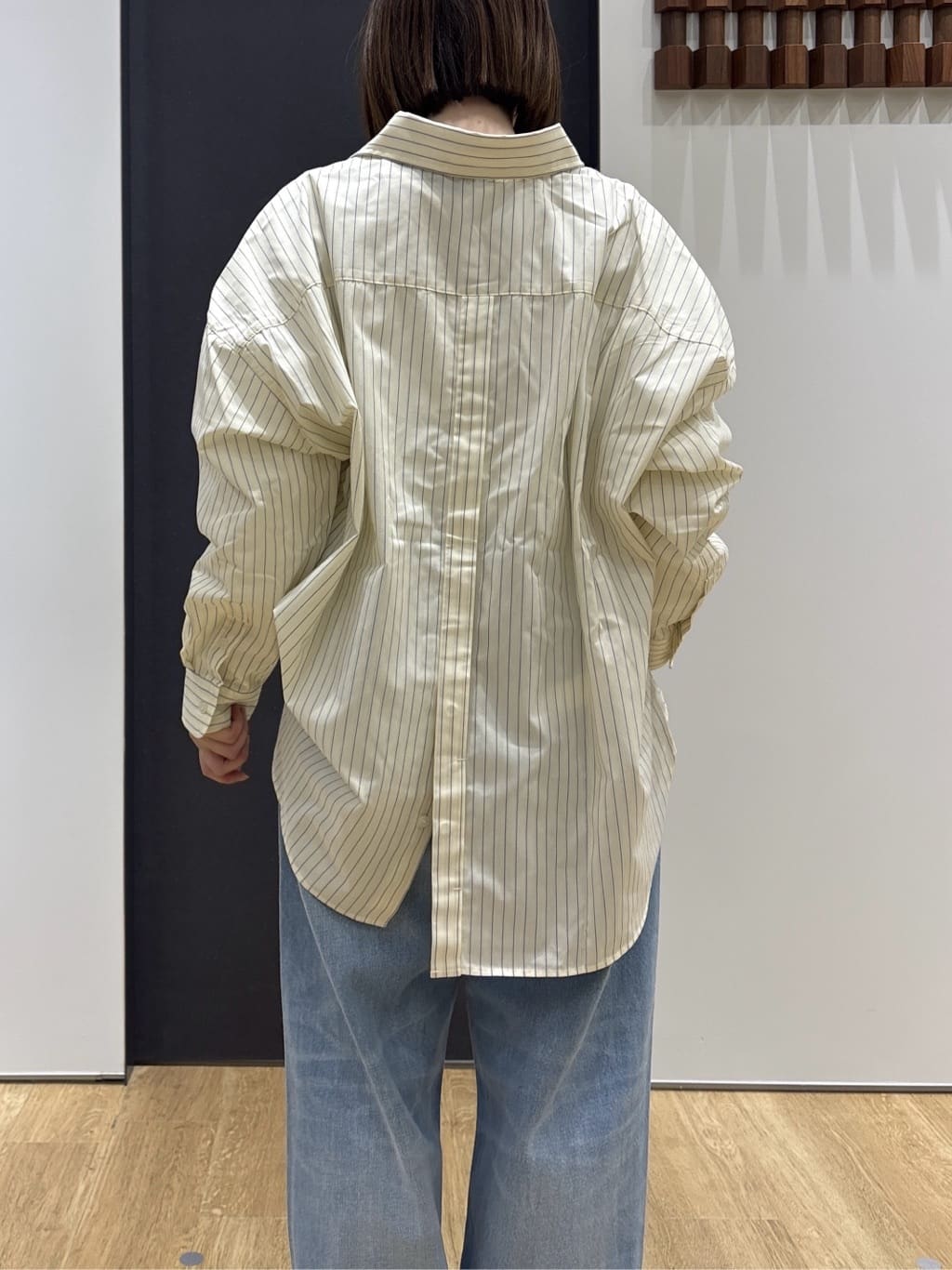 risaさんの「Dessin｜【洗える】バックボタンオーバーシャツ」を使ったコーディネート