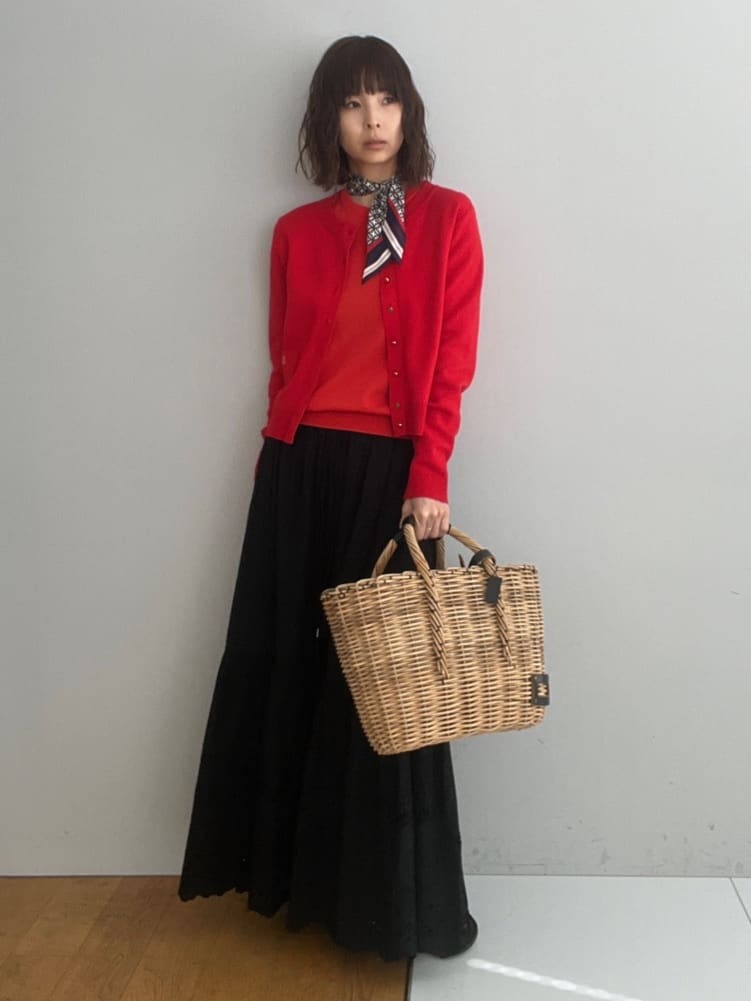 misaさんの「DRESSTERIOR｜【ウォッシャブル】コットンシルクフレンチスリーブニット」を使ったコーディネート