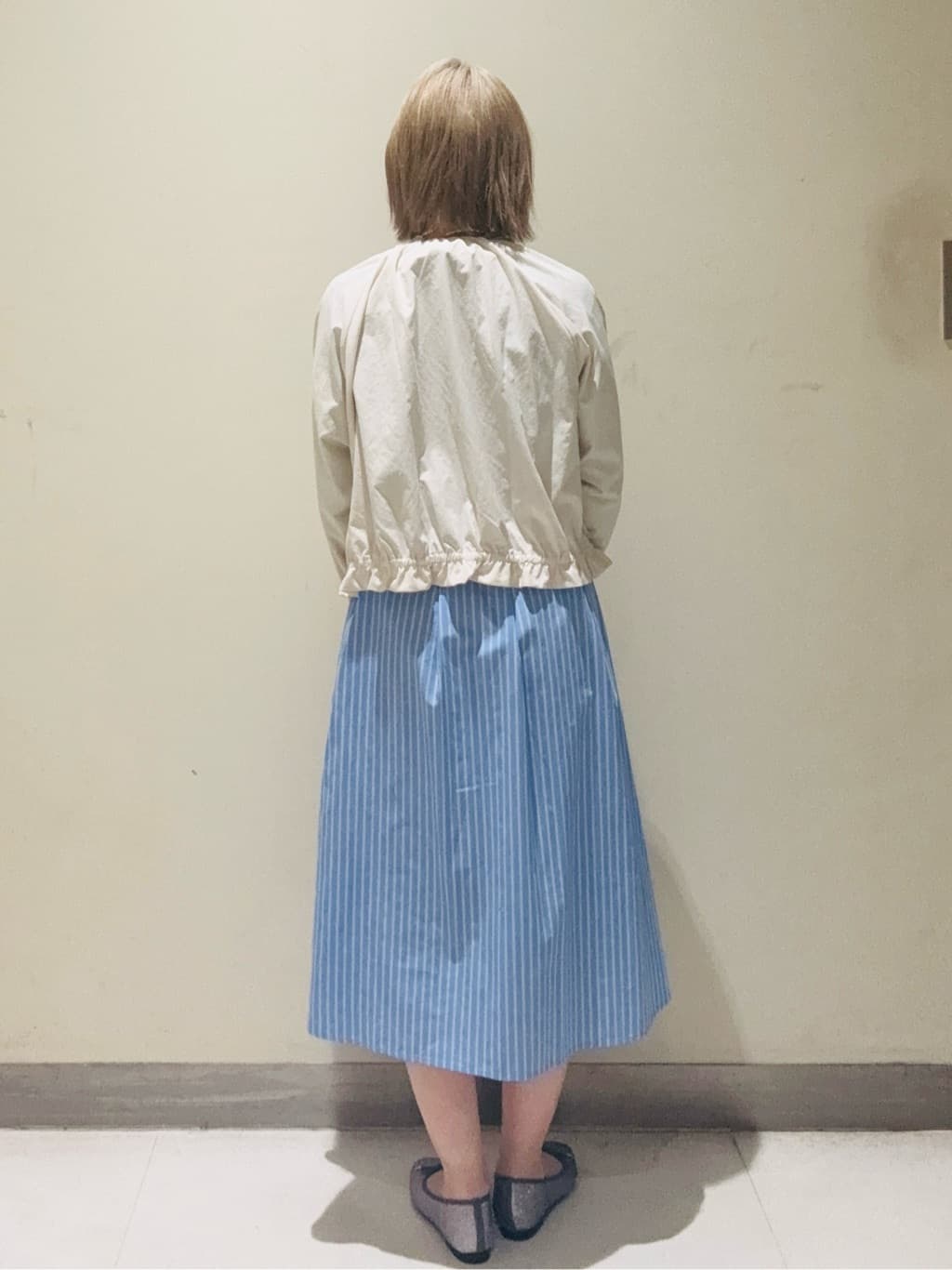 みきちぃさんの「index｜接触冷感ノーカラーブルゾン【洗濯機OK／防シワ】」を使ったコーディネート