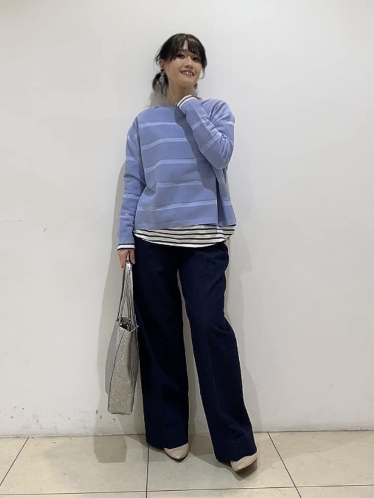 watanabeさんの「UNTITLED｜◆【ゆったり/洗える】クロップドニットプルオーバー」を使ったコーディネート