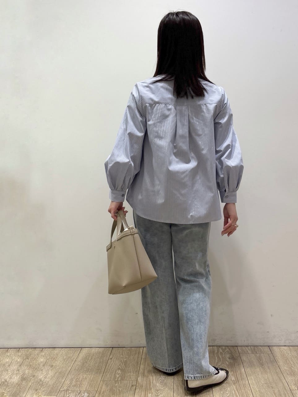 mameさんの「index｜ミニマルノーカラーデニムジャケット【洗濯機OK】」を使ったコーディネート