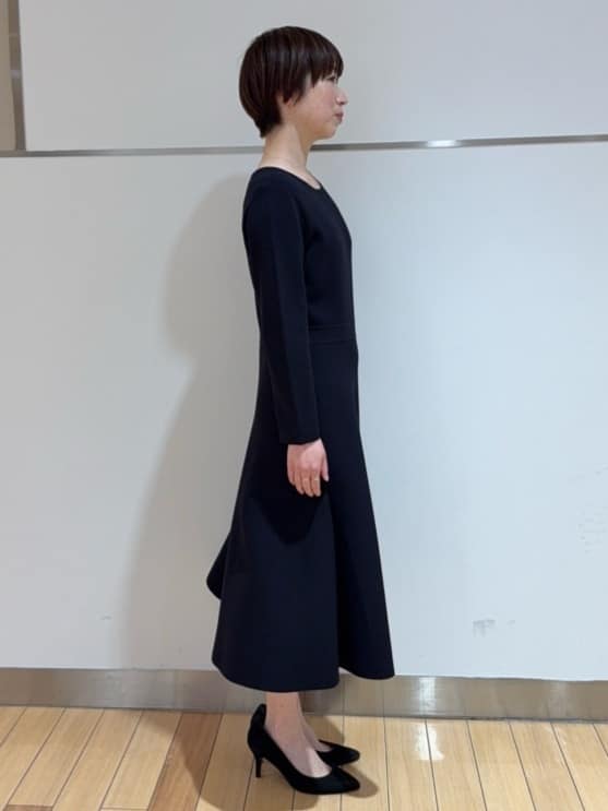 あやさんの「UNTITLED｜【洗える/ストレッチ性/フォーマル】ニットワンピース」を使ったコーディネート