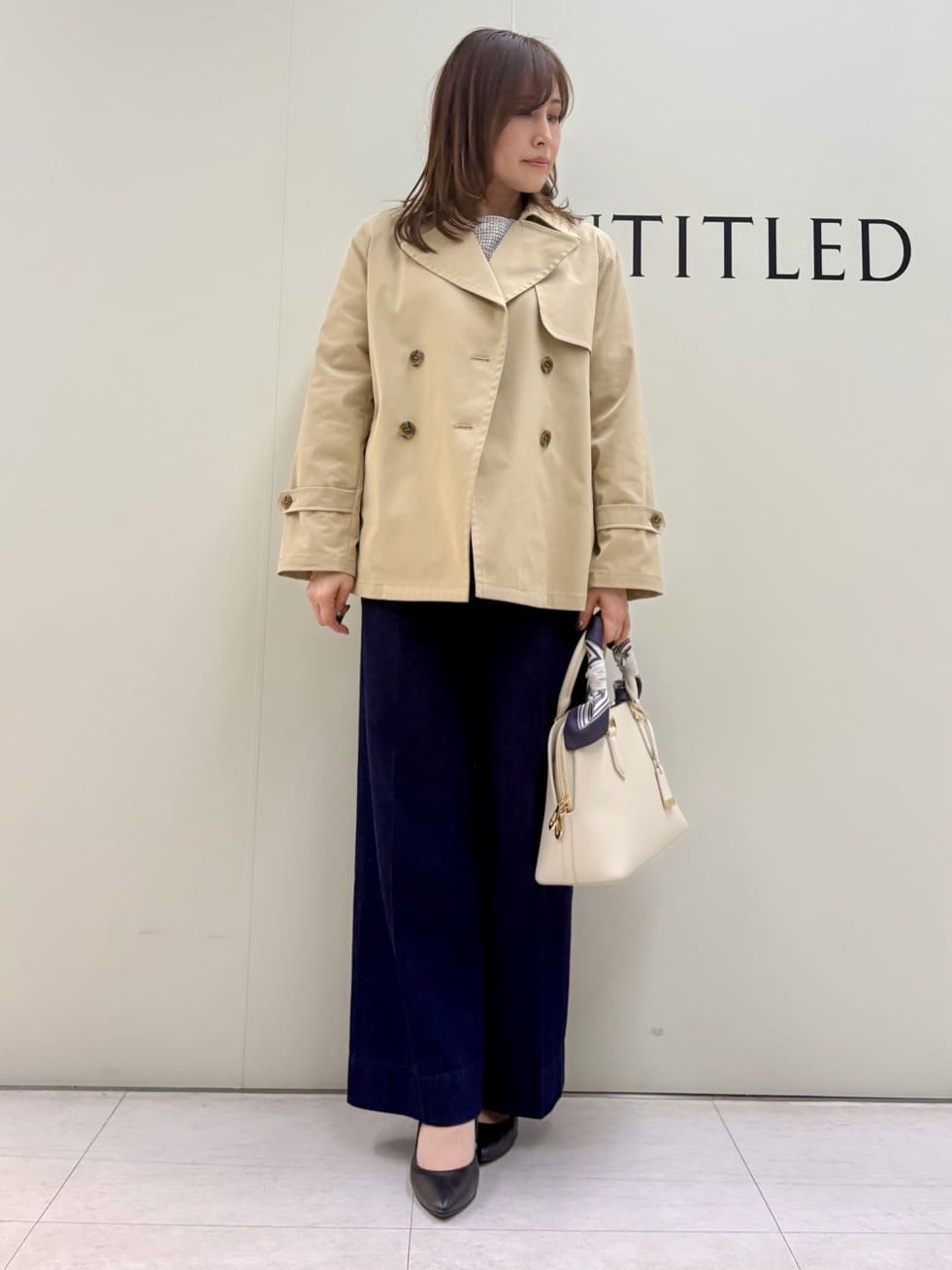 Sakaiさんの「UNTITLED｜◆【洗える】ツイードドルマンブラウス」を使ったコーディネート