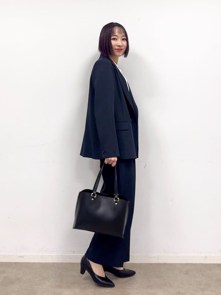 𝐜𝐡𝐢𝐤𝐚さんの「SHOO･LA･RUE｜【洗濯機可/イージーケア/UV】オンオフ使える　ゆったりダブルジャケット」を使ったコーディネート