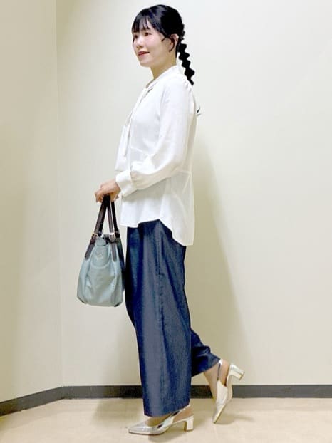 beni_gingerさんの「Reflect｜【レイヤードに◎】ボウタイブラウス」を使ったコーディネート